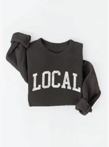 Local Graphic Sweatshirt-Black